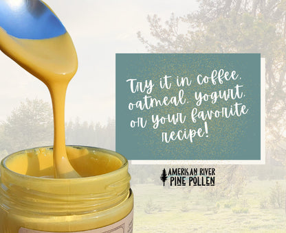 Liquid Gold -  Wildcrafted Raw Pine Pollen and Honey Electuary