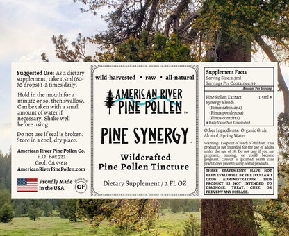 Wildcrafted USA Pine Pollen Tincture/Extract - Pine Synergy
